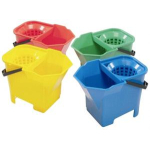 Bulldog emmers SYR blauw/rood/groen/geel